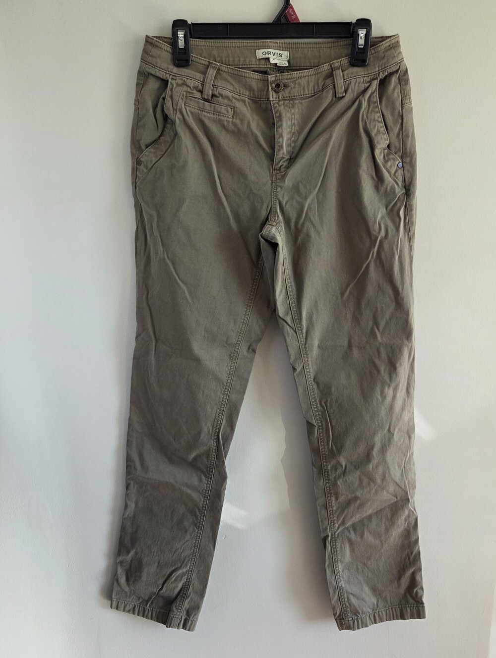 Orvis Women's Olive Green Casual Cotton Pants